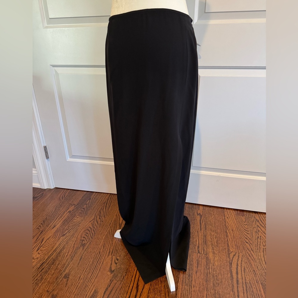 Women’s Linda Allard Ellen Tracy black maxi long skirt size 8